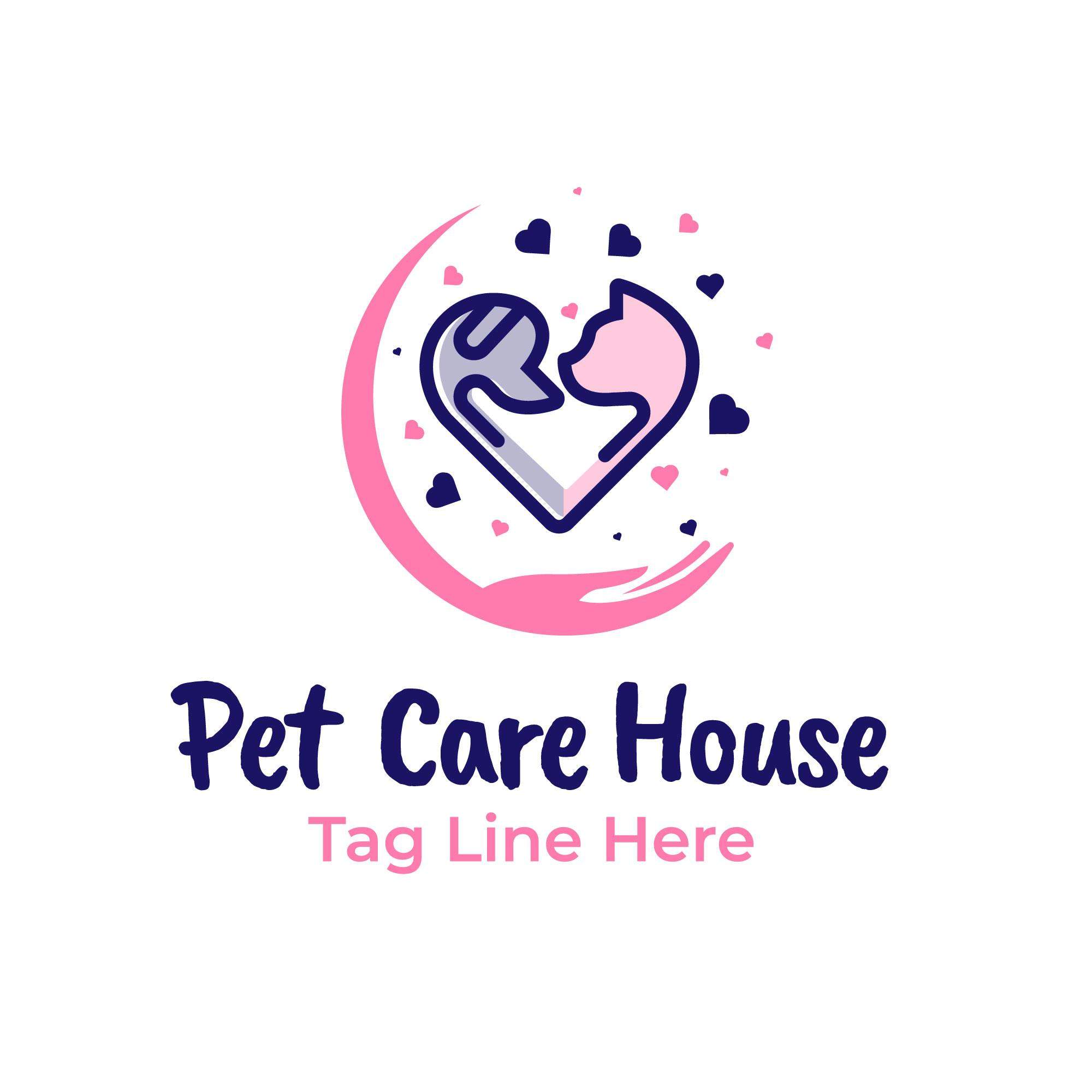 Pet Care House Logo Design 