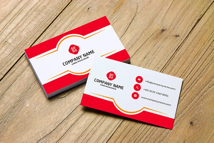 Minimal business card design
