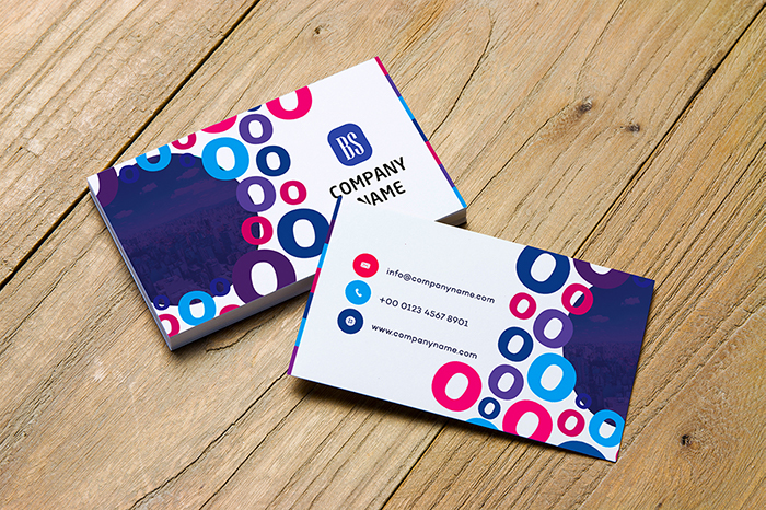 High-tech business card design