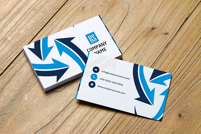 Edgy business card design