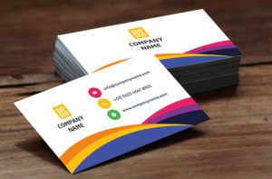 Multi Colors Modern business card design