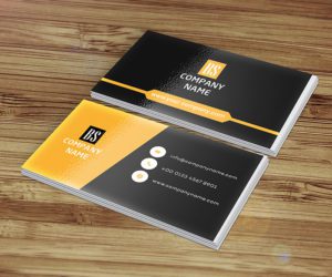 Black and Yellow Bold color business card design