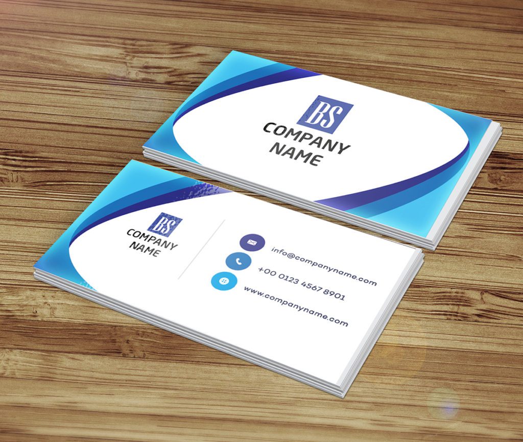 Unique Multiple Blue Color Business Card Design for Your Brand