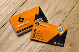 Yellow and Black High-quality business cards