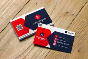 Red and Blue Personalized business cards