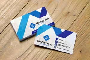 Blue And White Business Card Design Templates