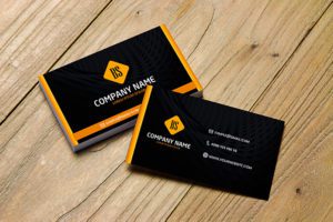 Black Business Card Design