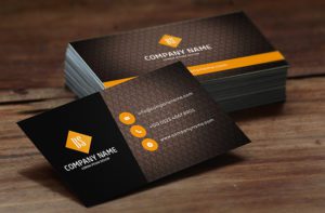Bold and unique business card design