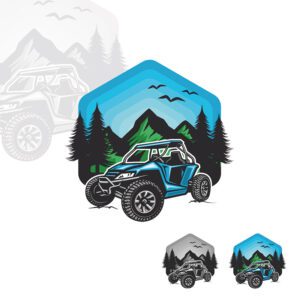 Mountain Jeep Logo Design