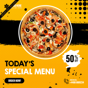 Food Post Design For Social Media Marketing