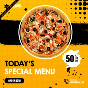 Food Post Design For Social Media Marketing