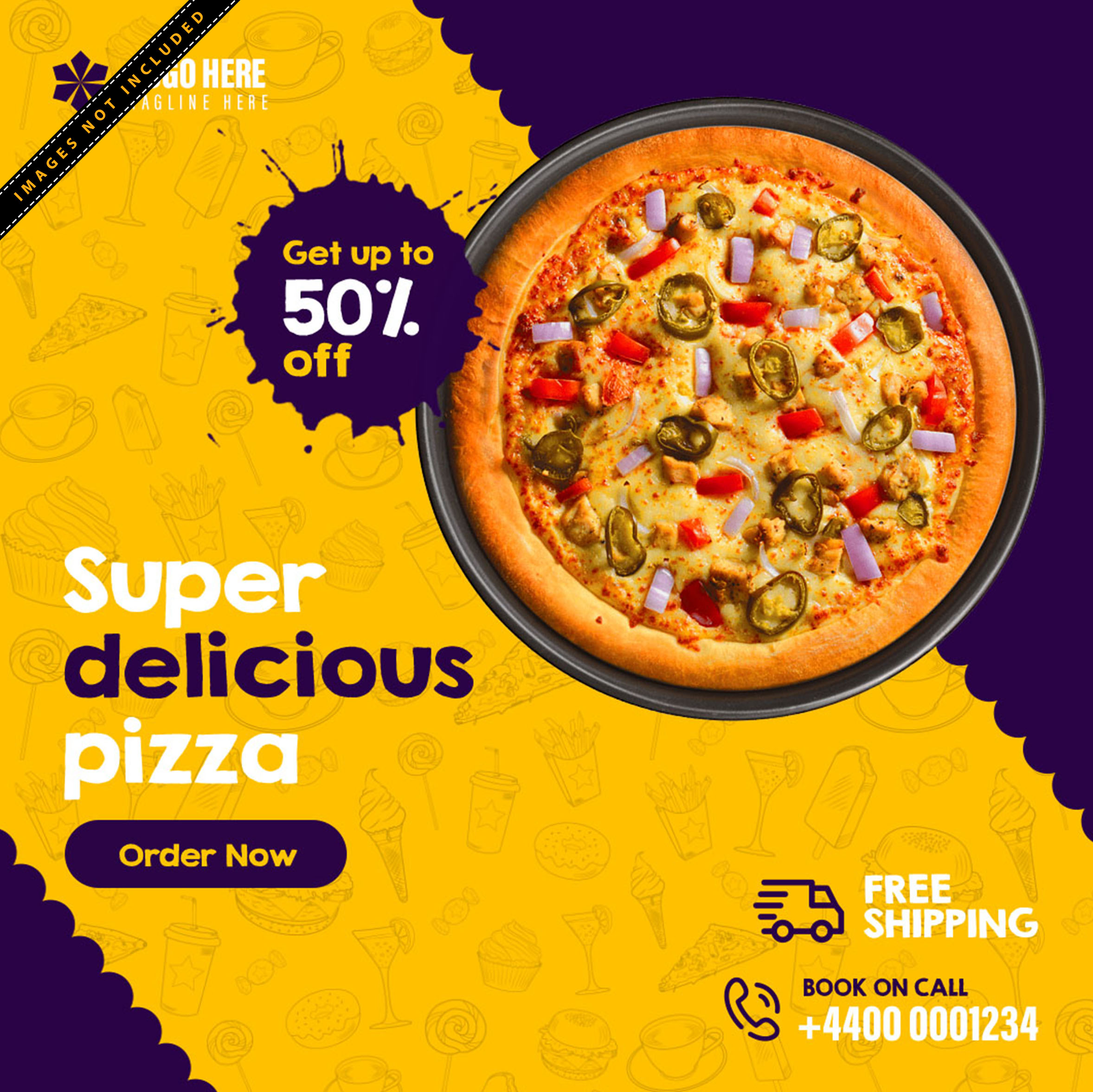 Super Delicious Pizza Post design