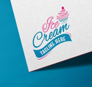 Free Ice Cream Shop Logo Design (Editable & HD Download)
