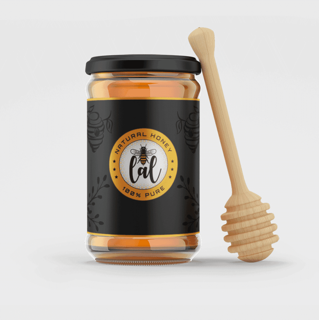 Natural Honey Logo design Free Download