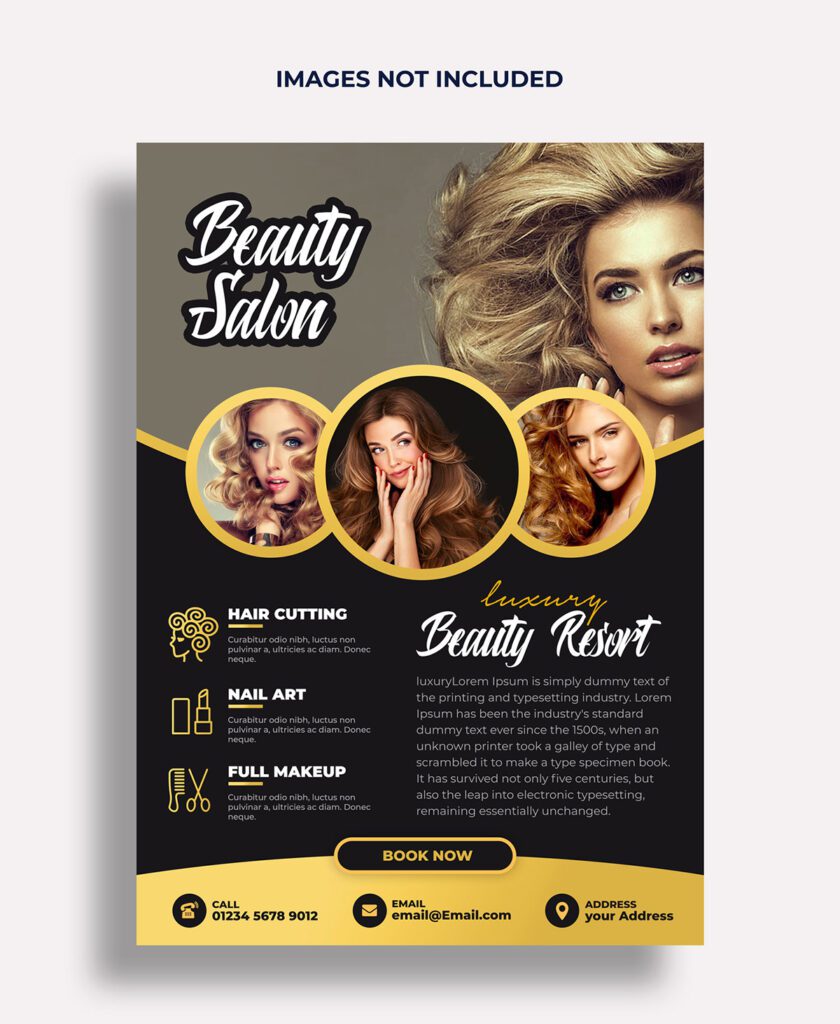 Luxury Beauty Salon Flyer