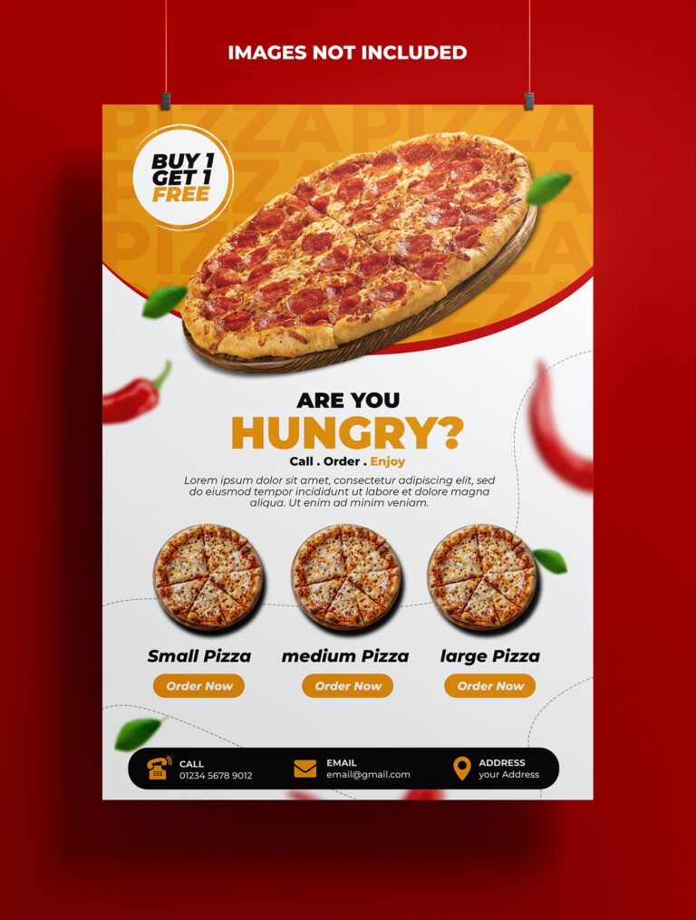 Flyers Pizza Groveport Menu, Pizza Party & Fundraiser Flyer Guide - Free Template Vector Download