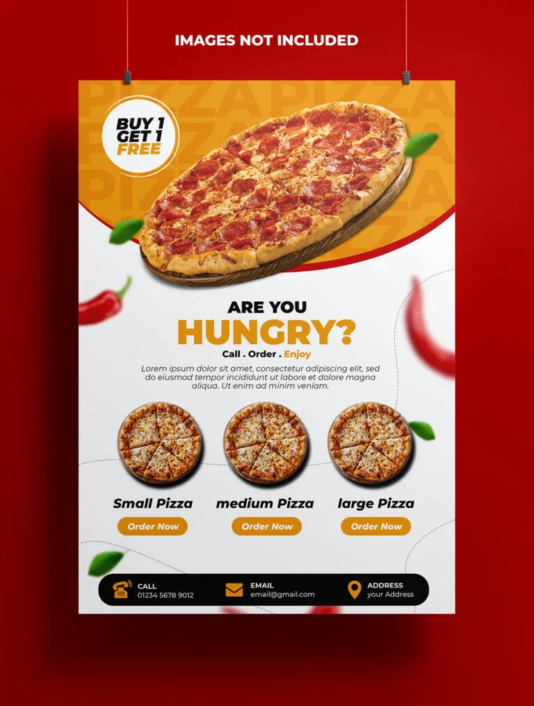 Flyers Pizza Groveport Menu, Pizza Party & Fundraiser Flyer Guide - Free Template Vector Download
