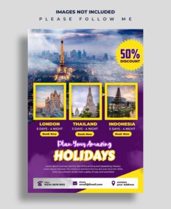 Plan Your Holidays: Download Top Travel Flyers, Brochures & Posters Free