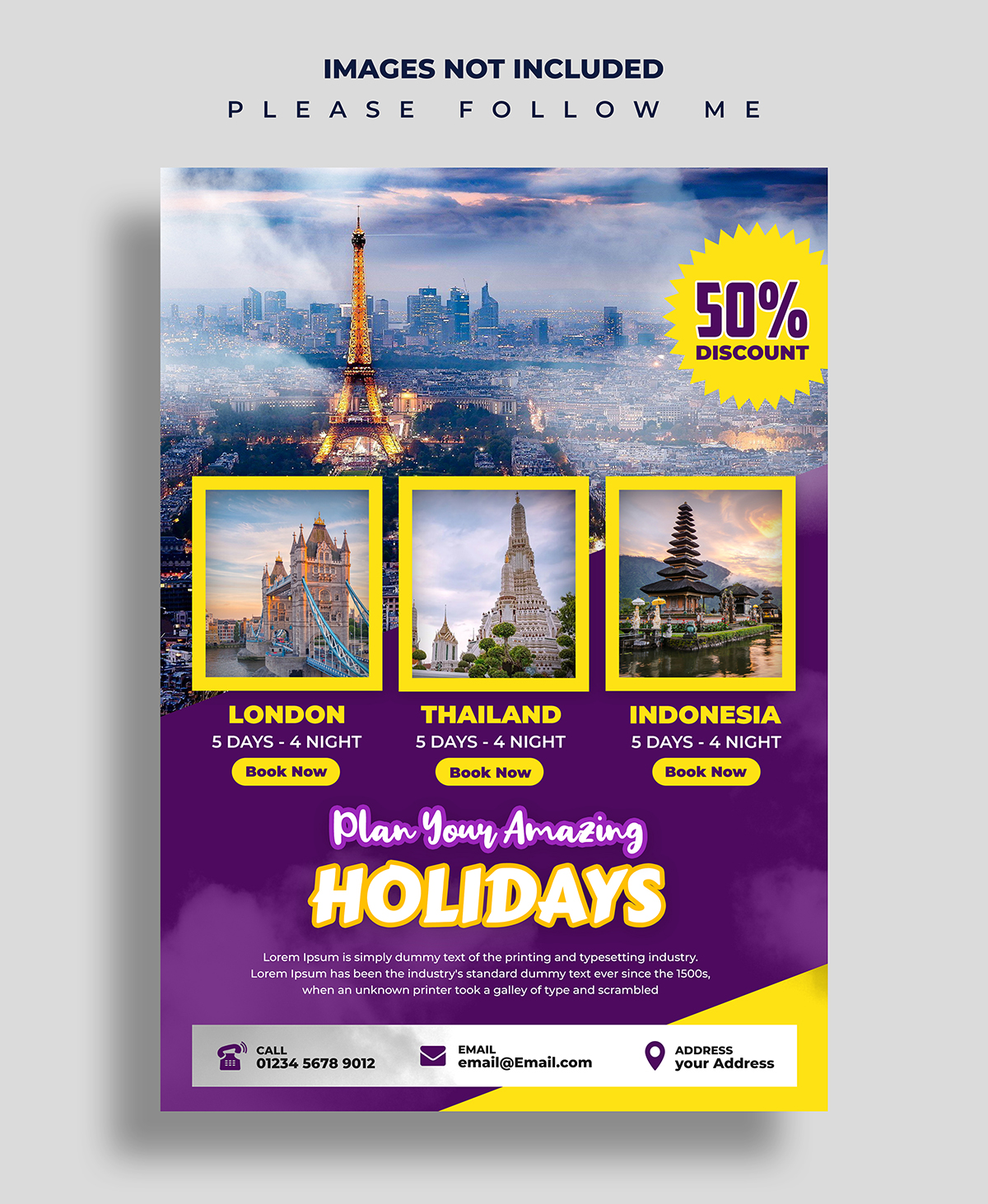 Plan Your Holidays: Download Top Travel Flyers, Brochures & Posters Free