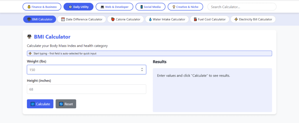 BMI Calculator